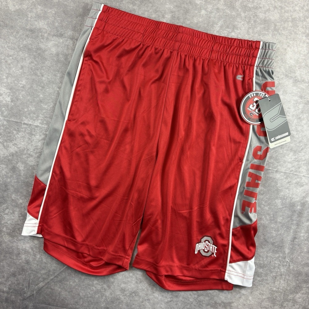 Ohio State Buckeyes Shorts Mens L Red Athletic Workout Sample Rare College NEW
